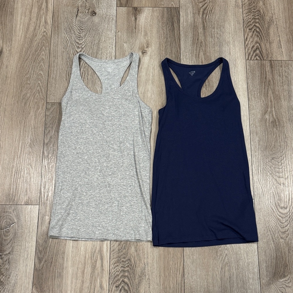 GAP Gray and Navy Tank Tops